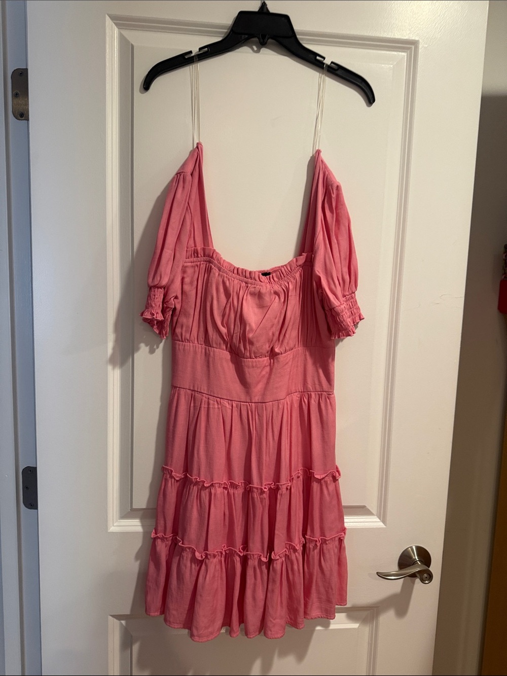 Pink Tiered Babydoll Dress